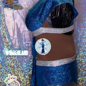 Shimmery costume on mannequin